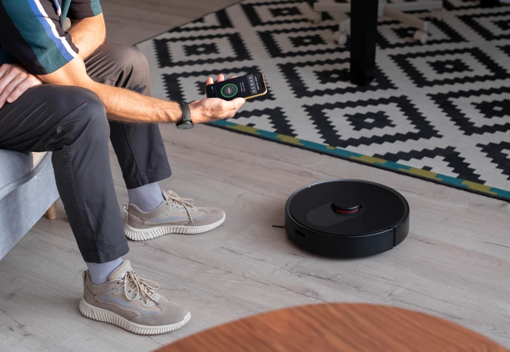 self cleaning mop and vacuum robot